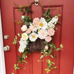 Afloral Spring Summer Flower Basket - Wreath, DIY, Easter, Spring Decor
